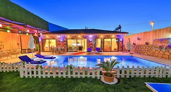 Kaş Çavdır'da Doğayla Baş Başa, Özel Havuzlu, Jakuzili, Olanaklı Villa