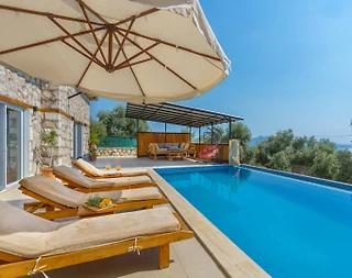 Kaş Çavdır'da Huzurlu Doğada, Özel Havuzlu, 2+1 Villa - 4