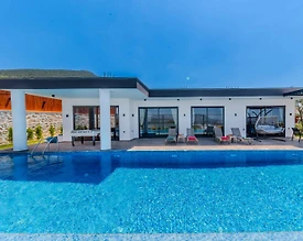 Kaş Çavdır'da Muhteşem Doğa Manzaralı, Özel Havuzlu, Jakuzili, 3+1 Villa - 2