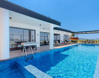 Kaş Çavdır'da Muhteşem Doğa Manzaralı, Özel Havuzlu, Jakuzili, 3+1 Villa - 4