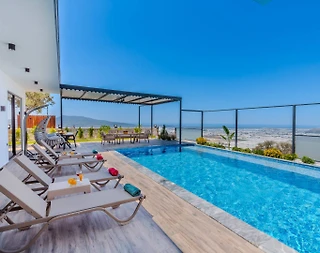 Kaş Çavdır'da Muhteşem Doğa Manzaralı, Özel Havuzlu, Jakuzili, 3+1 Villa - 5