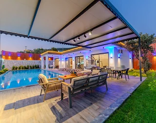 Kaş Çavdır'da Panoramik Doğa Manzaralı, Özel Havuzlu, Jakuzili, Lüks Villa - 5