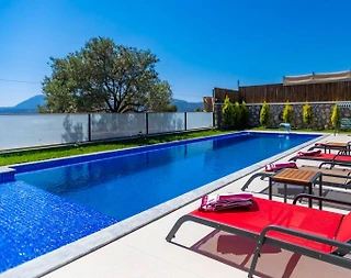 Kaş Çavdır'da Sakin Konumda, Özel Havuzlu, Balayı Villası - 5