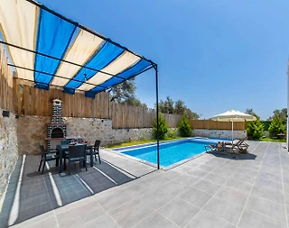 Kaş Çayköy'de Balayı Çiftlerine Uygun, Özel Havuzlu, İkiz Villa - 3