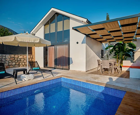 Kaş Çayköy'de Balayı Çiftlerine Uygun, Özel Havuzlu, Kiralık Villa - 1