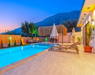 Kaş Çayköy'de Benzersiz Doğada, Özel Havuzlu, Jakuzili, Tatil Villası - 5