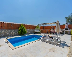Kaş Çayköy'de Benzersiz Doğada, Özel Havuzlu, Jakuzili Bungalov - 3
