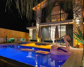 Kaş Çayköy'de Ferah Bahçe İçerisinde, Özel Havuzlu, Taş Villa - 3