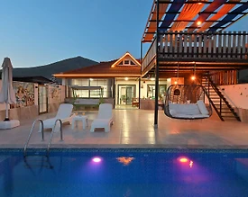 Kaş Çayköy'de Gözlerden Uzak Konumda, Özel Havuzlu, Jakuzili Villa - 2