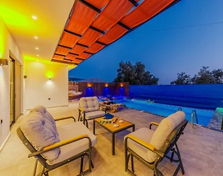 Kaş Çayköy'de Huzurlu Doğanın İçerisinde, Özel Havuzlu, Jakuzili Villa - 2
