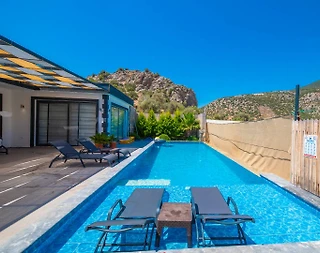 Kaş Çayköy'de Muhteşem Doğada, Özel Havuzlu, Muhafazakar Villa - 2