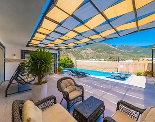 Kaş Çayköy'de Muhteşem Doğada, Özel Havuzlu, Muhafazakar Villa - 4
