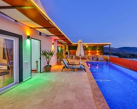 Kaş Çayköy'de Sakin Konumda, Özel Havuzlu, Jakuzili Vİlla - 3