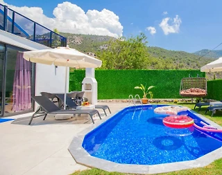 Kaş Çayköy'de Yemyeşil Doğada, Özel Havuzlu, Salıncaklı Villa - 5