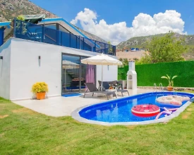 Kaş Çayköy'de Yemyeşil Doğada, Özel Havuzlu, Salıncaklı Villa - 3