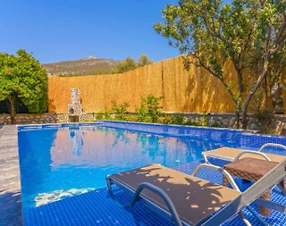 Kaş Çayköy'de Yeşillikler İçerisinde, Özel Havuzlu, Balayı Villası - 5