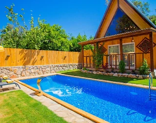 Kaş Çayköy'de Yeşillikler İçerisinde, Özel Havuzlu, Jakuzili Bungalov - 2