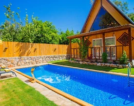 Kaş Çayköy'de Yeşillikler İçerisinde, Özel Havuzlu, Jakuzili Bungalov - 2