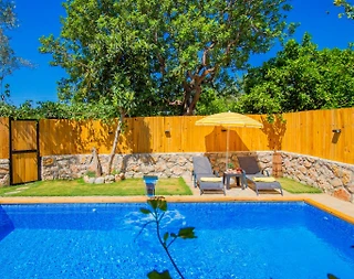 Kaş Çayköy'de Yeşillikler İçerisinde, Özel Havuzlu, Jakuzili Bungalov - 5