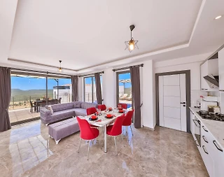 Kaş Çukurbağ'da Doğa İle İç İçe, Özel Havuzlu, Konforlu Villa - 5