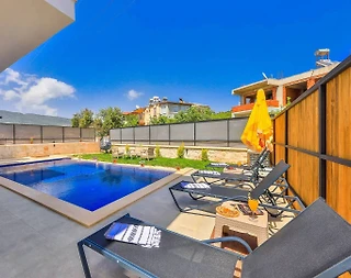 Kaş Andifli'de Bahçeli, Özel Havuzlu, 5 Kişilik Konforlu Villa - 5