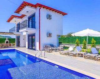 Kaş Andifli'de Doğa Manzaralı, Özel Havuzlu, Kiralık Yazlık Villa - 1