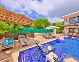 Kaş Çukurbağ'da Enfes Doğa İçerisinde, Özel Havuzlu, Kiralık Villa - 3