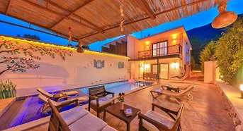 Secluded, Stylish Villa with Private Heated Pool in Kas Cukurbag