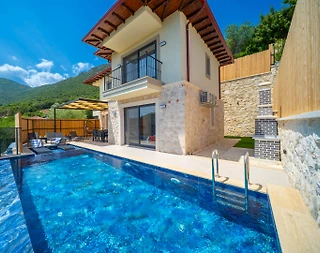 Kaş Çukurbağ'da Huzurlu Doğada, Özel Havuzlu, Jakuzili Villa - 1
