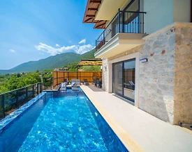 Kaş Çukurbağ'da Huzurlu Doğada, Özel Havuzlu, Jakuzili Villa - 2