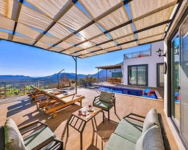 Kaş Çukurbağ'da Yeşillikler İçerisinde, Özel Havuzlu, 2+1 Kiralık Villa - 3