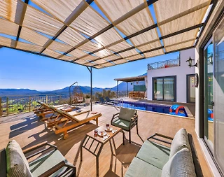 Kaş Çukurbağ'da Yeşillikler İçerisinde, Özel Havuzlu, 2+1 Şık Villa - 3