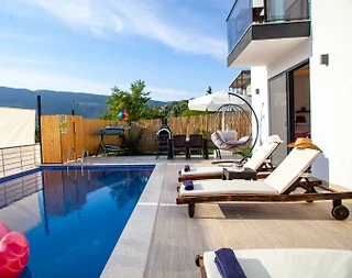 Kaş Çukurbağ'da Muhteşem Doğada, Özel Havuzlu, Ferah Villa - 5