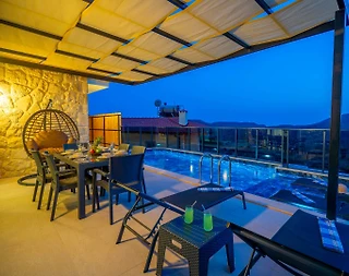 Kaş Çukurbağ'da Ormanın İçerisinde, Özel Havuzlu, 6 Kişilik Villa - 5