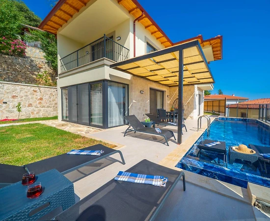 Kaş Çukurbağ'da Ormanın İçerisinde, Özel Havuzlu, 6 Kişilik Villa - 1