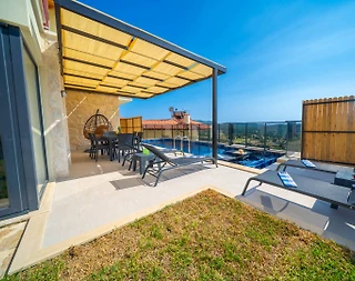 Kaş Çukurbağ'da Ormanın İçerisinde, Özel Havuzlu, 6 Kişilik Villa - 5
