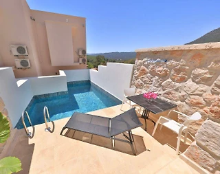 Kaş Çukurbağ'da Otantik Mimarili, Özel Havuzlu, Kiralık Villa - 3