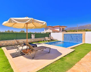 Kaş Çukurbağ'da Sakin Konumda, Özel Havuzlu, Şık Villa - 5