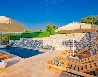 Kaş Andifli'de Şehrin Gürültüsünden Uzakta, Özel Havuzlu, Kiralık Villa - 4