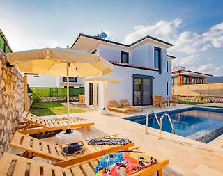 Kaş Andifli'de Şehrin Gürültüsünden Uzakta, Özel Havuzlu, Kiralık Villa - 1