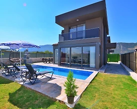 Kaş Andifli'de Yeşillikler İle Dolu Doğada, Özel Havuzlu, Kiralık Villa - 2