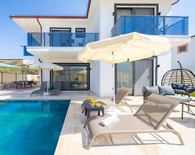 Kaş Andifli'de Yeşilliklerle Dolu Doğada, Özel Havuzlu, Modern Villa - 2