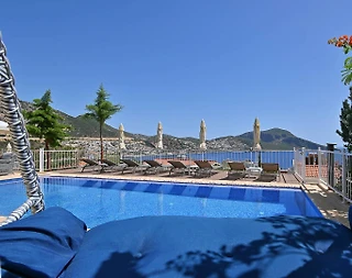Kaş Gelemiş'de Deniz Manzaralı, Özel Havuzlu, Geniş Villa - 5