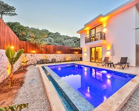 Kaş Gelemiş'de Doğa İçinde, Özel Havuzlu, Muhafazakar Villa  - 3