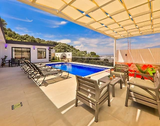 Kaş Gelemiş'te Doğa İçerisinde, Özel Havuzlu, Ferah Villa - 2