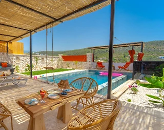 Kaş Gelemiş'te Enfes Doğada, Özel Havuzlu, Lüks Kiralık Villa - 5