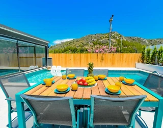 Kaş Gelemiş'te Muhteşem Doğada, Isıtmalı Havuzlu, Jakuzili Villa - 4