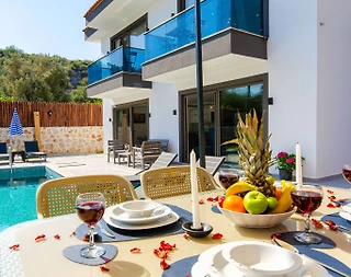 Kaş Gelemiş'te Yeşillikler İçerisinde, Özel Havuzlu, Jakuzili Villa - 5