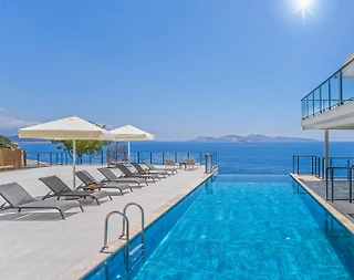 Kaş Gökçeören'de Büyüleyici Deniz Manzaralı, Özel Havuzlu, Lüks Villa - 3