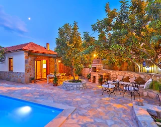 Kaş Gökçeören'de Şehrin Gürültüsünden Uzakta, Özel Havuzlu, 2+1 Villa - 1